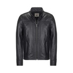 Brennan Leather Jacket // Black (4XL)