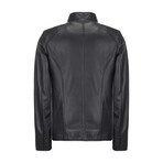 Lewis Leather Jacket // Black (3XL)
