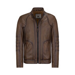 Stephen Leather Jacket // Whisky  (XL)