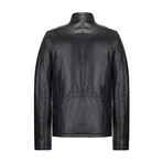Edgar Leather Jacket // Black (XL)