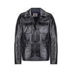River Leather Jacket // Black (M)