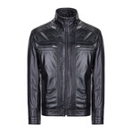Bradford Leather Jacket // Black (3XL)