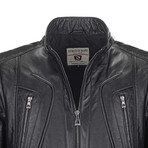 Edgar Leather Jacket // Black (M)