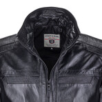 Wyatt Leather Jacket // Black (2XL)