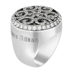 18K White Gold Diamond Ring I // Ring Size: 7.25 // New
