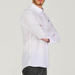 Button Up w/ Black Logo // White (S)