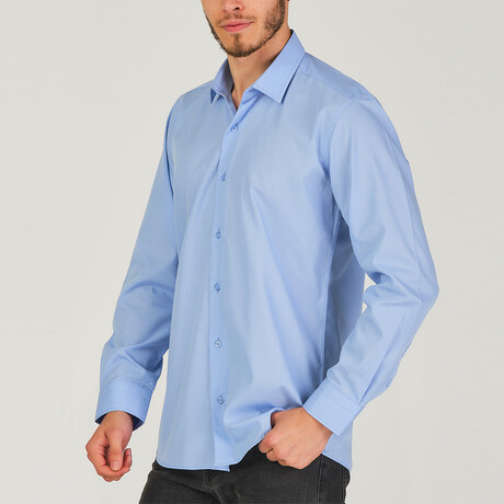 Button Up Shirt // Light Blue (S)