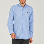 Button Up w/ Logo // Blue (S)