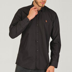 Button-Up w/ Red Logo // Black (S)