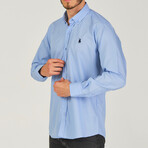 Button Up w/ Logo // Blue (S)