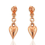 Kabana // 14K Rose Gold Diamond + Pink Mother of Pearl Earrings // Pre-Owned