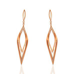 Kabana // 14K Rose Gold Diamond + Pink Mother of Pearl Earrings IV // Pre-Owned