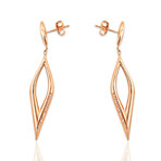 Kabana // 14K Rose Gold Diamond + Pink Mother of Pearl Earrings IV // Pre-Owned