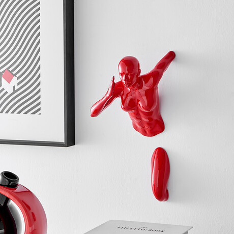 Wall Runner Sculpture // Red