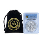 2021-W American Silver Eagle (Type 2) // PCGS Certified SP70 // West Point Mint // Deluxe Collector's Pouch