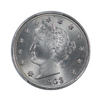 1903 Liberty Head Nickel // PCGS Certified MS66 // Wood Presentation Box