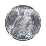 1925-S Peace Dollar // NGC Certified MS64+ CAC // Wood Presentation Box