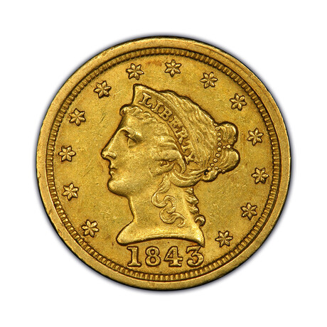 $2.50 Liberty Head Gold Coin (1840-1907) // American Premier Coinage Series // Wood Presentation Box
