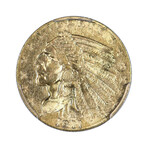 1911 $2.50 Indian Head Quarter Eagle Gold Piece // PCGS Certified MS62 // Wood Presentation Box