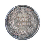 1894 Barber Silver Dime // PCGS Certified MS63 // Wood Presentation Box