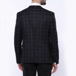 Colby Slimfit Plaid 3-Piece Suit // Black (Euro: 50)