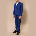 Samir 2-Piece Double Breasted Suit // Blue (Euro: 54)