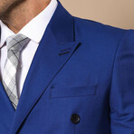 Samir 2-Piece Double Breasted Suit // Blue (Euro: 54)