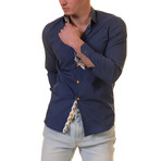 Joseph Reversible Cuff Button-Down Shirt // Royal Blue (S)