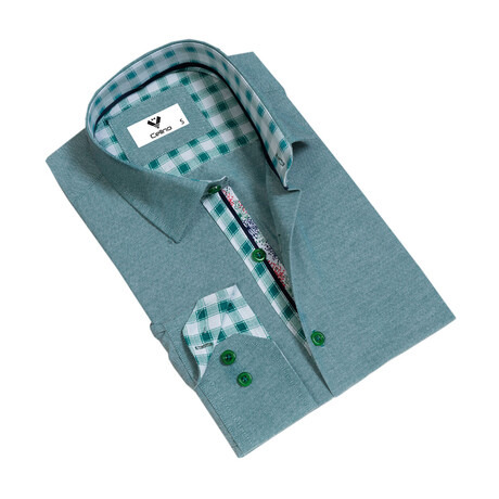 Turner Reversible Cuff Button-Down Shirt // Green (S)