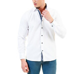 Austin Reversible Cuff Button-Down Shirt // White (5XL)