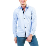 7802 Reversible Cuff Button-Down Shirt // Light Blue (2XL)