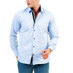 7802 Reversible Cuff Button-Down Shirt // Light Blue (2XL)