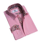 7690 Reversible Cuff Button-Down Shirt // Pink + White (XS)