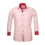Conrad Floral Reversible Cuff Button-Down Shirt // Light Pink (XL)