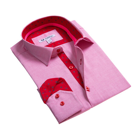 Donavan Reversible Cuff Button-Down // Pink (S)