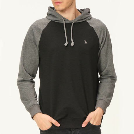 Jovan Sweatshirt // Black + Anthracite (S)