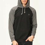 Jovan Sweatshirt // Black + Anthracite (S)