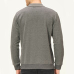 Quarter Button Up Sweatshirt // Gray (S)
