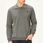 Quarter Button Up Sweatshirt // Gray (S)