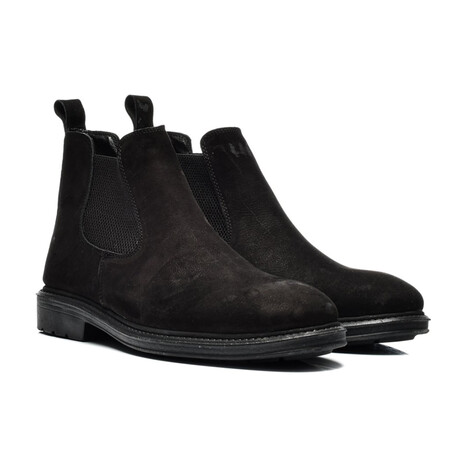 Men's Leather Chelsea Boots // Matte Black (Size 40)