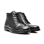 Men's Lace-Up Leather Boots // Black (Size 44)