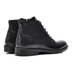 Men's Lace-Up Leather Boots // Black (Size 40)