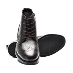 Men's Lace-Up Leather Boots // Brown (Size 44)