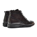 Men's Lace-Up Leather Boots // Brown (Size 41)