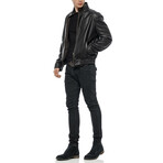 2870D Leather Jacket // Black (M)