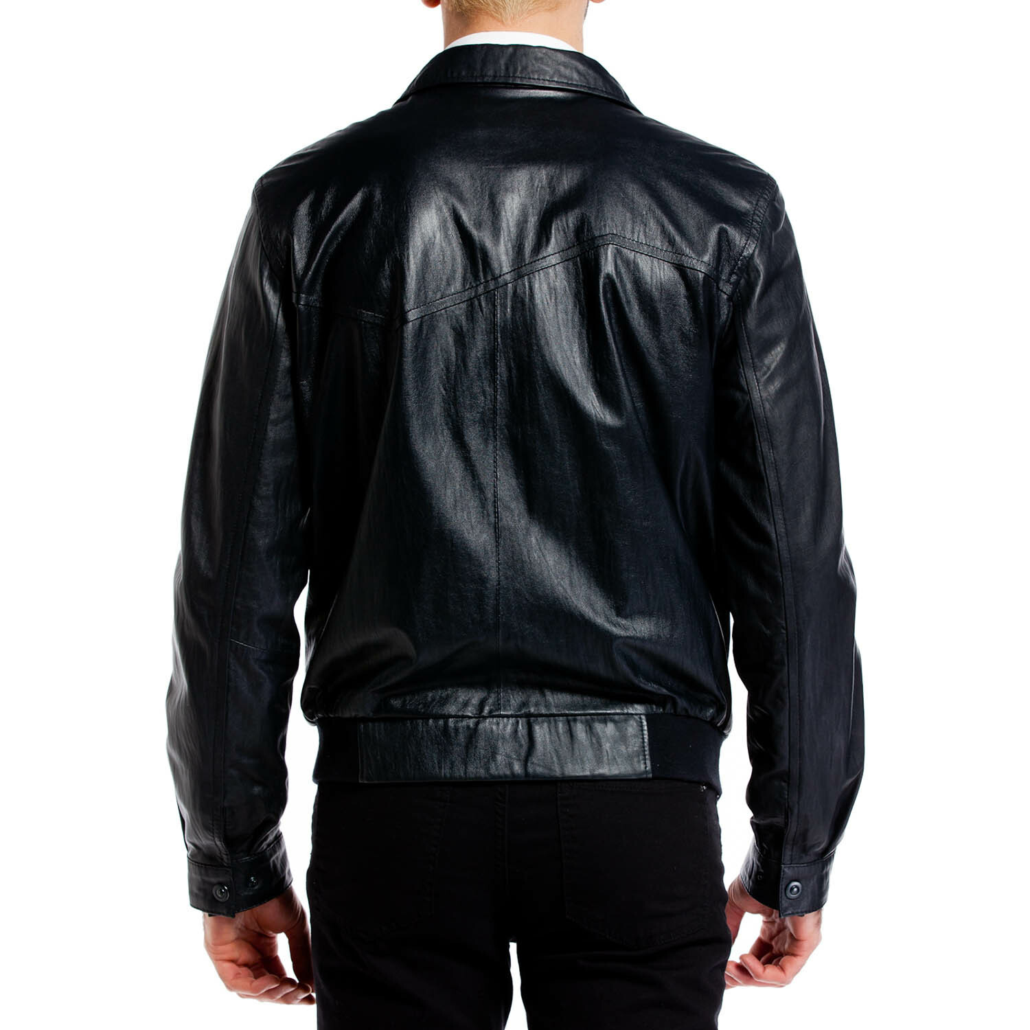 Antonia Leather Jacket // Dark Blue (M) - DGC Leather Jackets - Touch ...