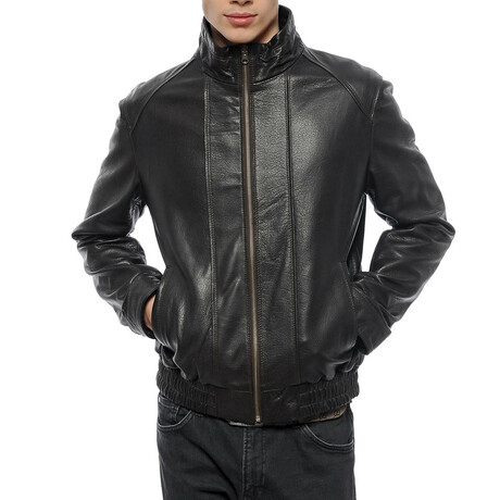 2870D Leather Jacket // Black (XS)