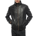 2870D Leather Jacket // Black (M)