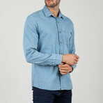 Samuel Button Up Shirt // Blue (XL)