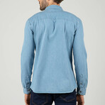Samuel Button Up Shirt // Blue (S)